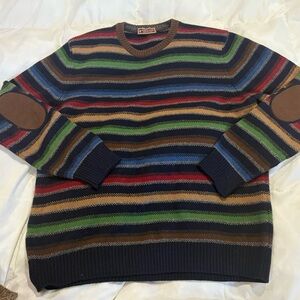 Patrick James West coast classic men’s sweater 100% wool made In Italy sz Large